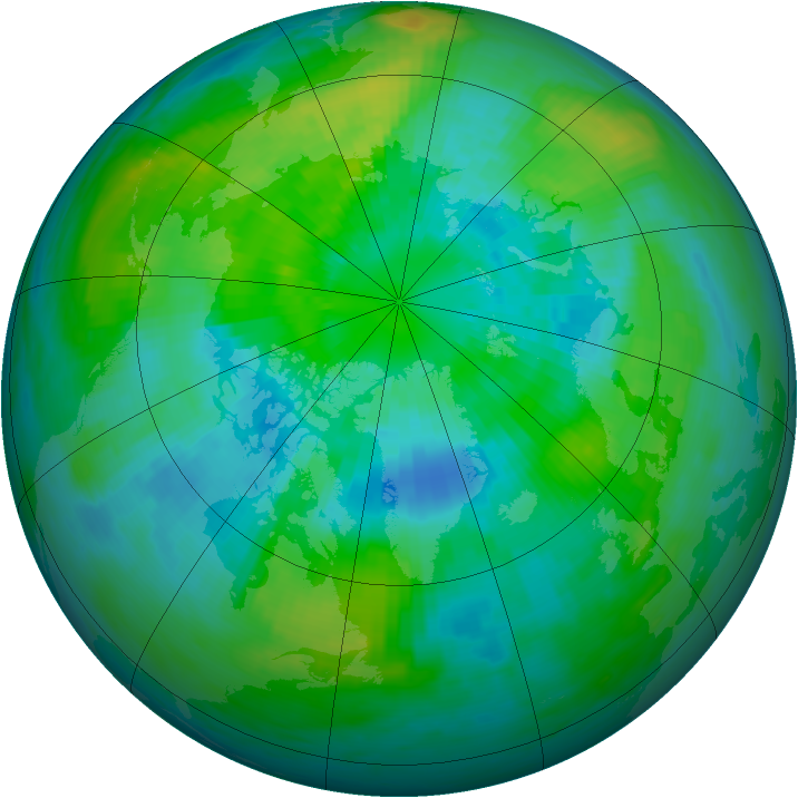 Arctic ozone map for 26 September 1987